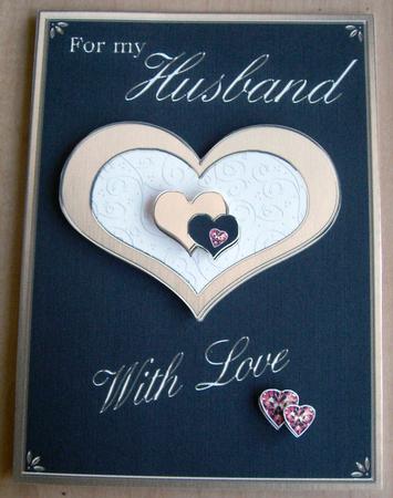 A4 Romantic Hearts - for My Husband by Eunice Roberts