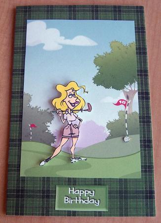 Golf Dude Back and Insert. by Eunice Roberts