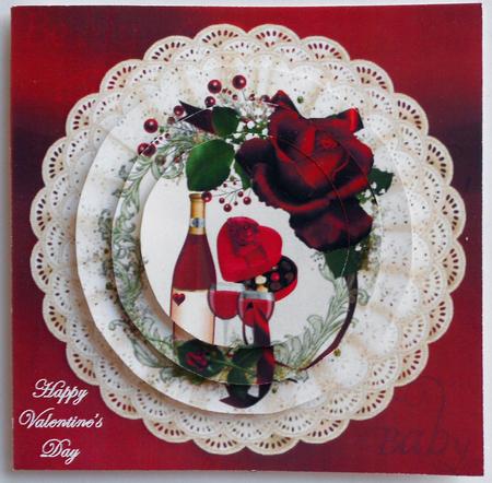Roses Wine and Chocs for My Love by Eunice Roberts