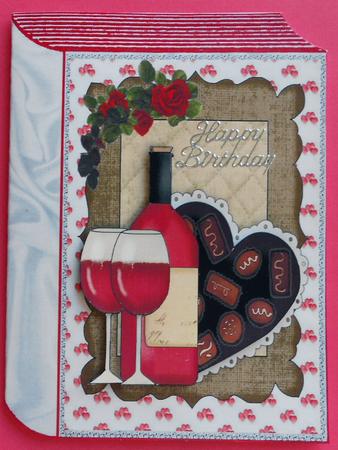 Wine & Roses for My Sweetheart Folded Book by Eunice Roberts