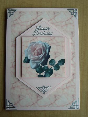 Marble and Rose Quick Card by Eunice Roberts