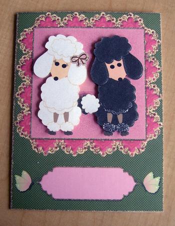Black & White Sweet Poodles 1 by Eunice Roberts