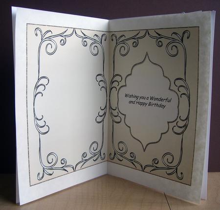 Swirls Insert for Various Occasions Cards (2) by Eunice Roberts