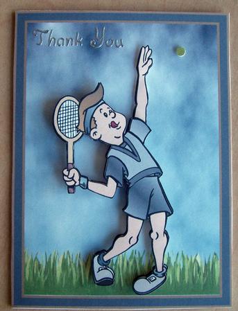 Trying to Play Tennis by Eunice Roberts