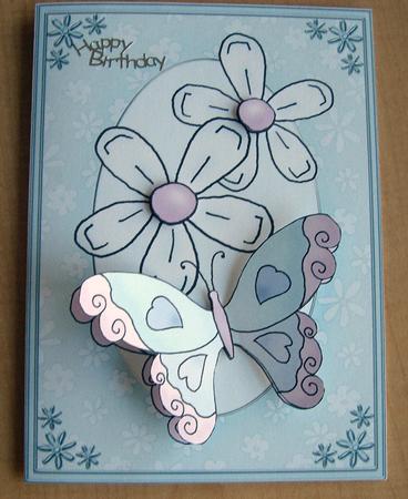 A4 Fluttery Butterfly by Eunice Roberts