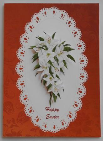 Easter White Lilies A4 by Eunice Roberts