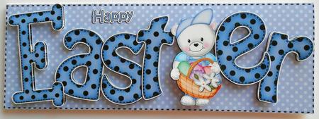 Large Dl Easter Quick Card N 3D Decoupage by Eunice Roberts