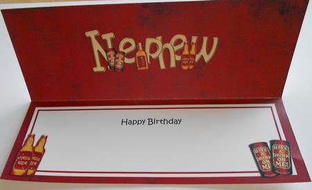 30th Birthday Nephew Matching Large Dl Insert by Eunice Roberts