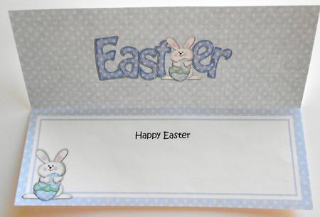 Easter Bunny Boy Matching Large Dl Insert by Eunice Roberts