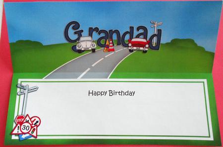 Birthday Grandad Matching Large Dl Insert by Eunice Roberts