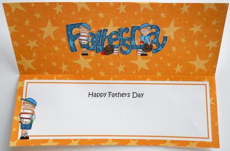 Fathers Day Large Dl Matching Insert by Eunice Roberts