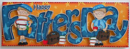Fathers Day Large Dl Card N 3D Decoupage by Eunice Roberts