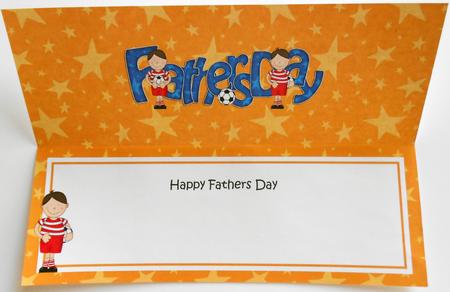 Fathers Day Large Dl Matching Insert by Eunice Roberts