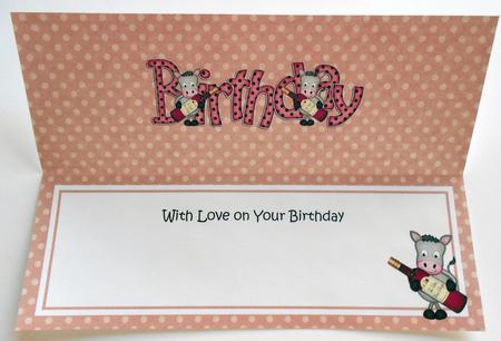 Birthday Large Dl Matching Insert by Eunice Roberts