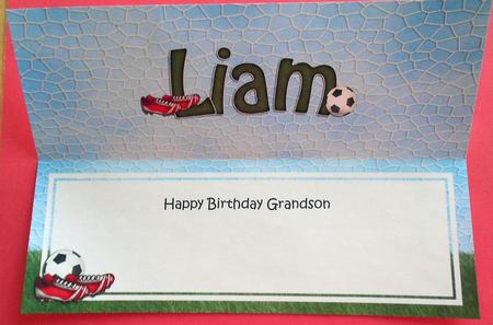 Birthday Liam Matching Large Dl Insert by Eunice Roberts