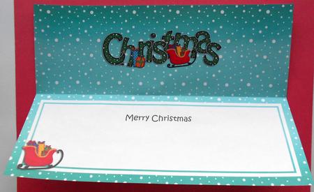 Xmas Merry Christmas Matching Large Dl Insert by Eunice Roberts