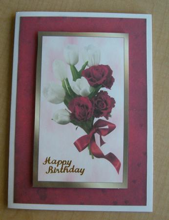 Roses & Tulips Spinner Card by Eunice Roberts