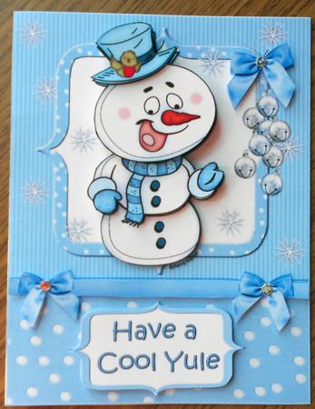 Cool Yule Snowman Quick Card by Eunice Roberts