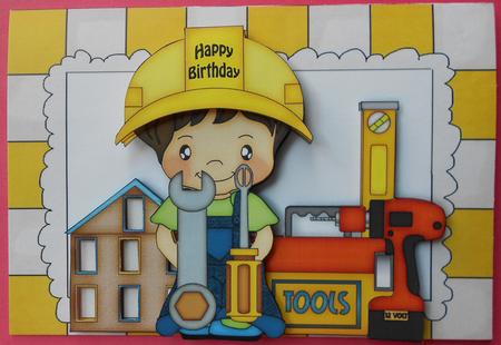 Construction Worker at the Buildings A4 by Eunice Roberts