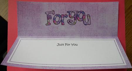 Just for You Large Dl Matching Insert by Eunice Roberts