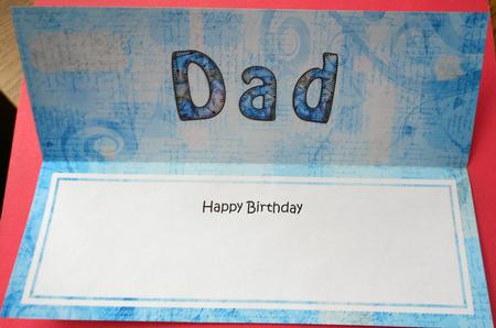 Happy Birthday Dad Matching Large Dl Insert by Eunice Roberts