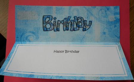 Happy Birthday Matching Large Dl Insert by Eunice Roberts