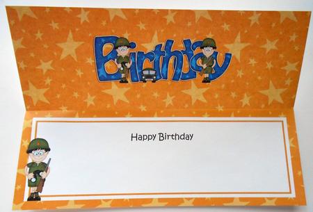 Boyz Birthday Large Dl Matching Large Dl Insert by Eunice Roberts