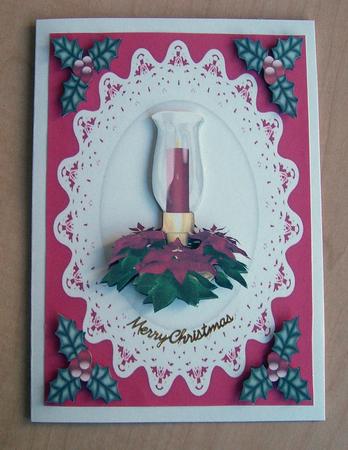 Glowing Christmas Lamp by Eunice Roberts