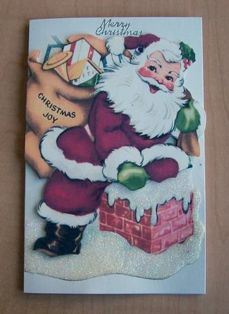 A4 Topper Santa in the Chimney by Eunice Roberts