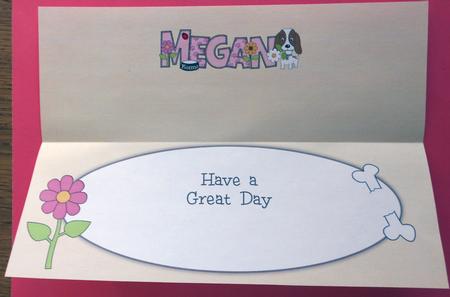 Kosmo the Dog Megan Large Dl Insert by Eunice Roberts