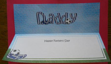 Happy Fathers Day Daddy Matching Large Dl Insert by Eunice Roberts