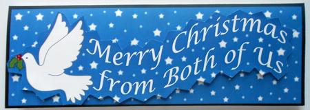 Christmas Dove Large Dl by Eunice Roberts