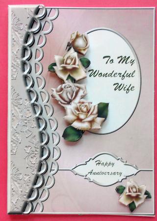 Cream Roses - Wife Anniversary by Eunice Roberts
