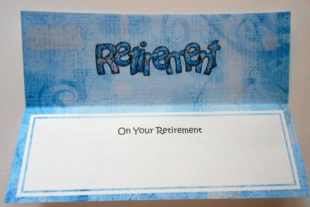 On Your Retirement Large Dl Matching Insert by Eunice Roberts