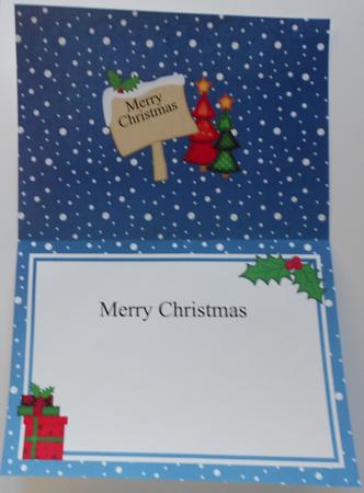 Xmas Personalised John & Jenifer Matching A5 Insert by Eunice Roberts