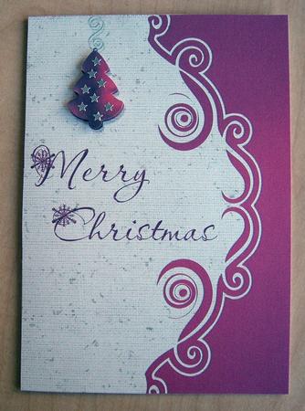 A4 Striking Christmas Card by Eunice Roberts