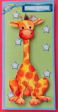 Lovely Birthday Giraffe ( Boy ) D.l. by Eunice Roberts
