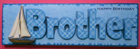 Brother Ship Large Dl Card with Decoupage by Eunice Roberts
