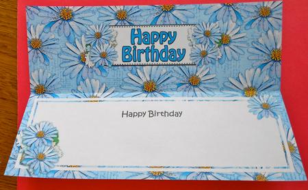 Birthday Daisies Floral Large Dl Matching Insert by Eunice Roberts