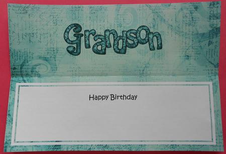 Birthday Grandson Clocks Matching Large Dl Insert by Eunice Roberts