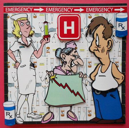 Nurse Emergency Card Topper & Decoupage by Eunice Roberts