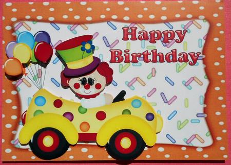 Funny Clown in Clown Car by Eunice Roberts