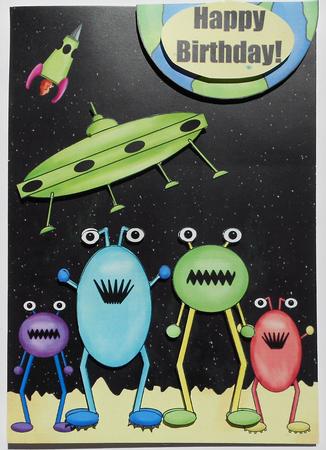 Aliens & Spaceships - Kids Birthday by Eunice Roberts