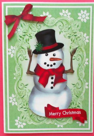 Lovely Red Snowman by Eunice Roberts