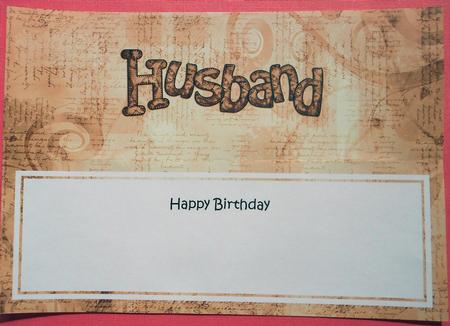 Birthday Husband Clocks Matching Large Dl Insert by Eunice Roberts