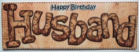 Large Dl Birthday Husband Clocks 3D Decoupage by Eunice Roberts