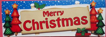 Christmas Trees Signpost Large Dl Easicut 3D Decoupage by Eunice Roberts