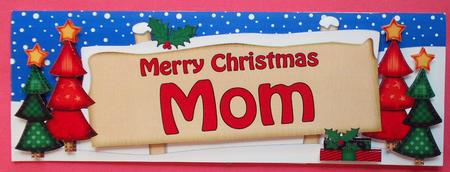 Xmas Mom Trees Signpost Large Dl Easicut 3D Decoupage by Eunice Roberts