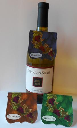 Thank You Large Bottle Tags & Decoupage by Eunice Roberts
