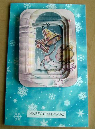 Christmas Angels A5 Round Corner Tunnel Toppers by Eunice Roberts